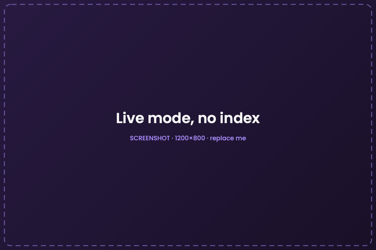No index? Search anyway.