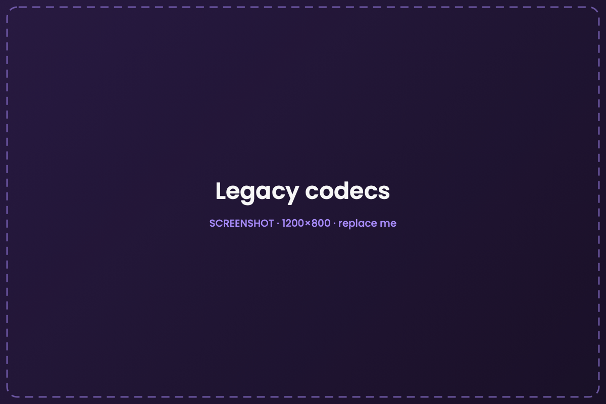 The codecs macOS forgot.